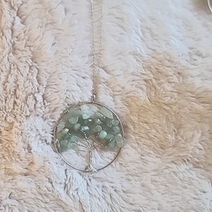 Green Aventurine Tree of Life Pendant